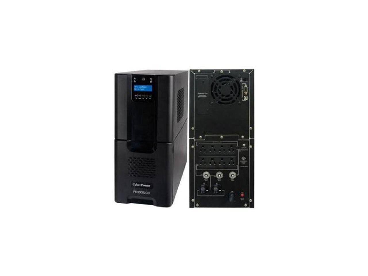 CyberPower PR3000LCD Smart App Sinewave PR3000LCD 3000VA Pure Sine Wave Tower LCD UPS