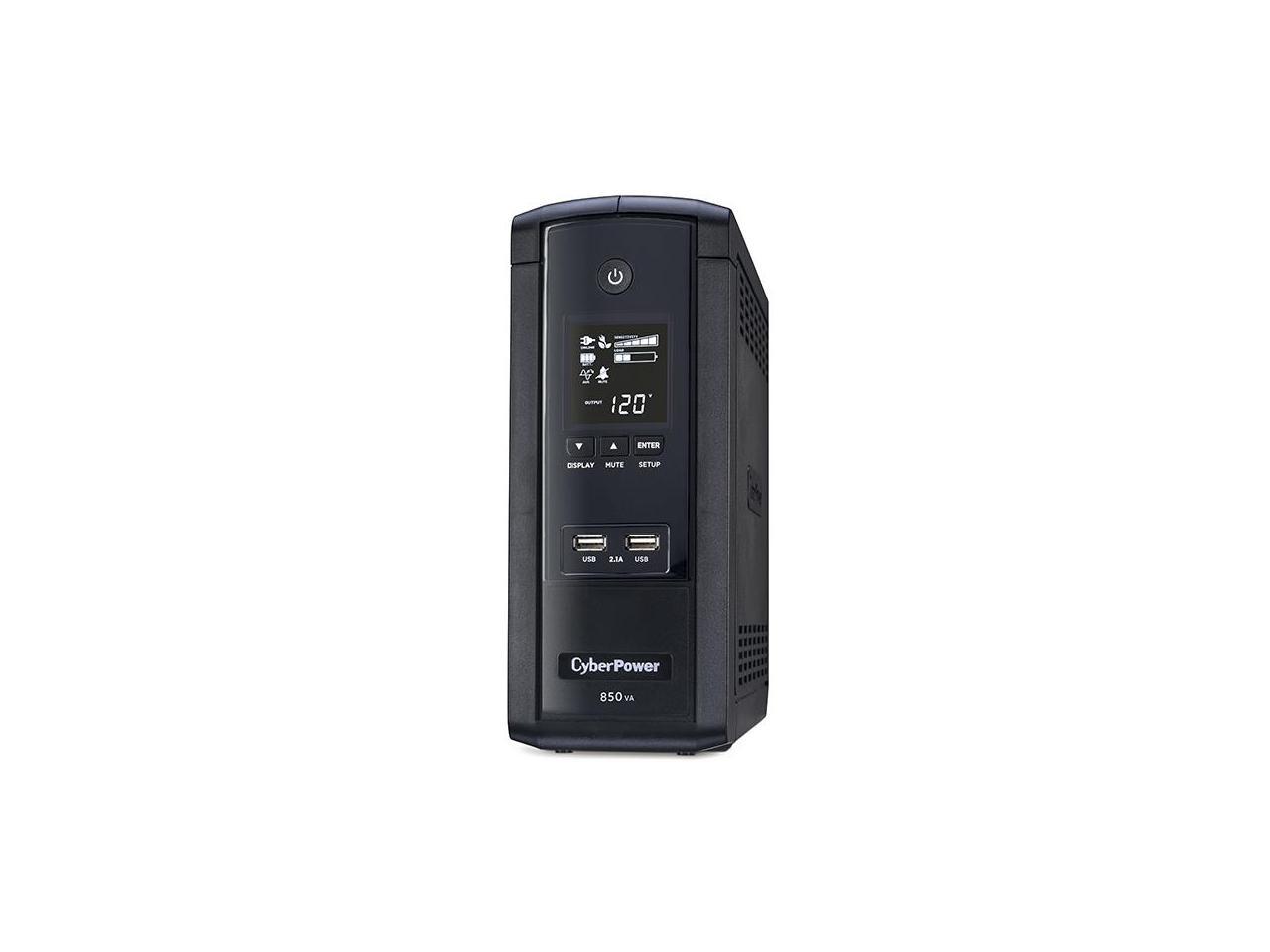 CYBERPOWER BRG850AVRLCD 850VA AVR LCD UPS 120V 10 OUT