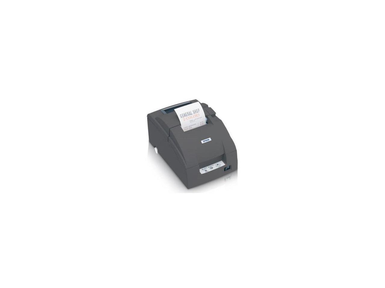 EPSON C31C515A8481 TM-U220D DOT MATRIX RECEIPT PRINTER ETHERNET E04 EDG NO AUTOCUTTER POWER SUPPLY INCLUDED