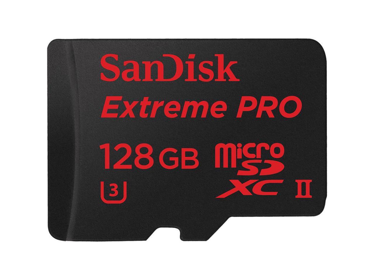 SanDisk Extreme Pro 128GB microSDXC Class 10 UHS-II U-3 Card w/USB 3.0 Reader