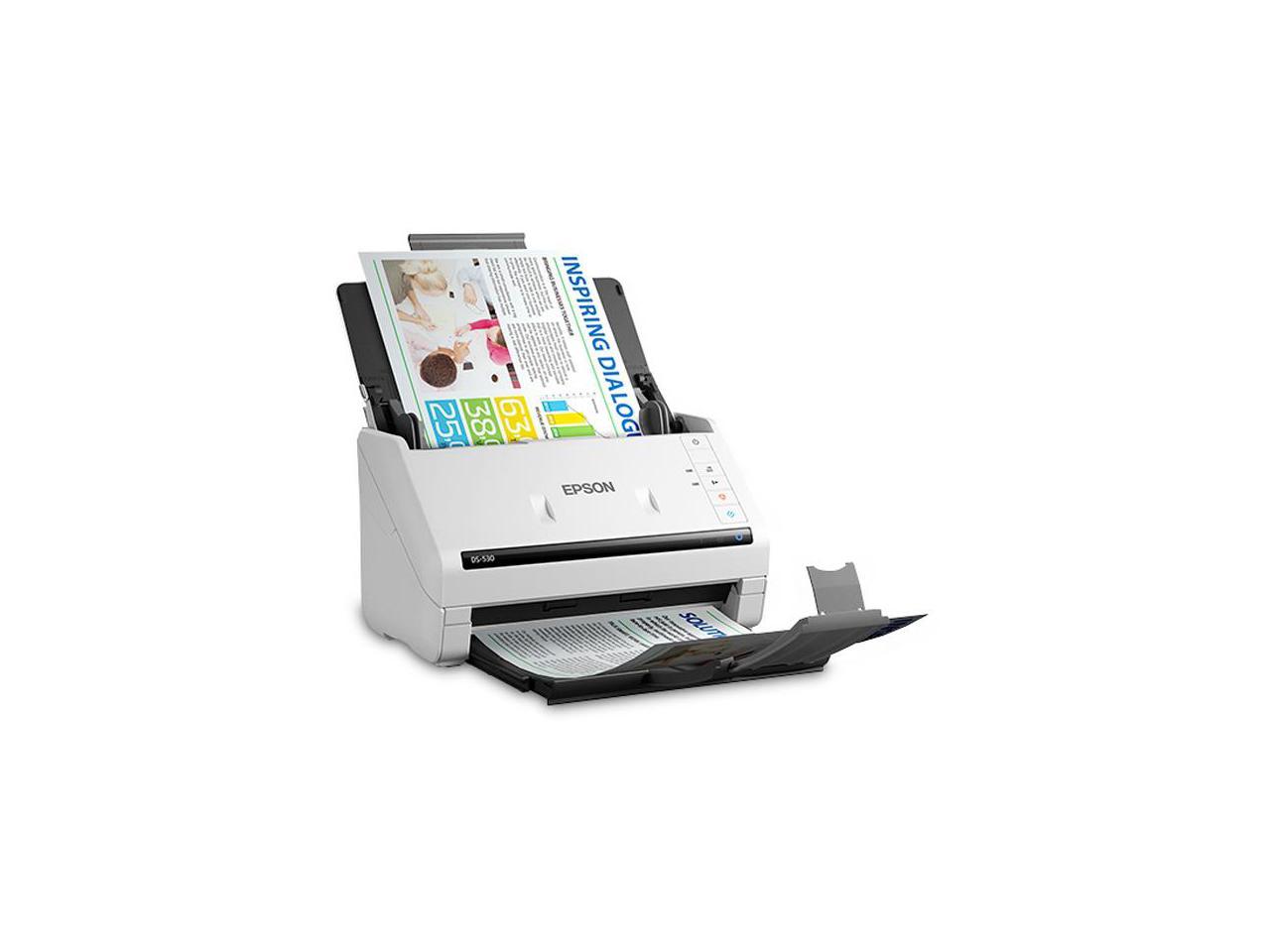 EPSON B11B236201 DS-530 - DOCUMENT SCANNER - DESKTOP - 35 PPM/70 IPM: 300 DPI BLACK & WHITE, COLO