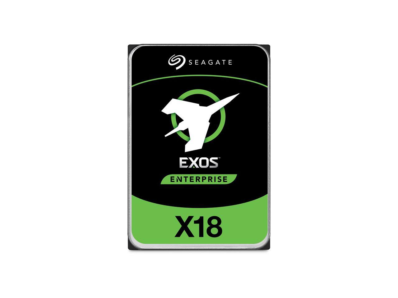 Seagate 18TB Exos X18 7200 RPM SAS 12Gb/s 256MB Cache 3.5-Inch Enterprise Hard Drive HDD (ST18000NM004J)