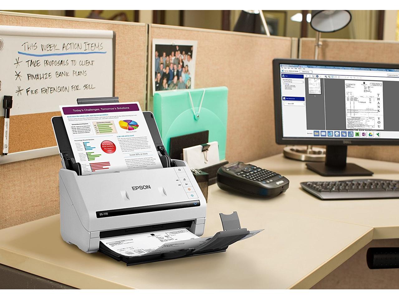 Epson WorkForce DS-770 Sheetfed Scanner - 600 dpi Optical