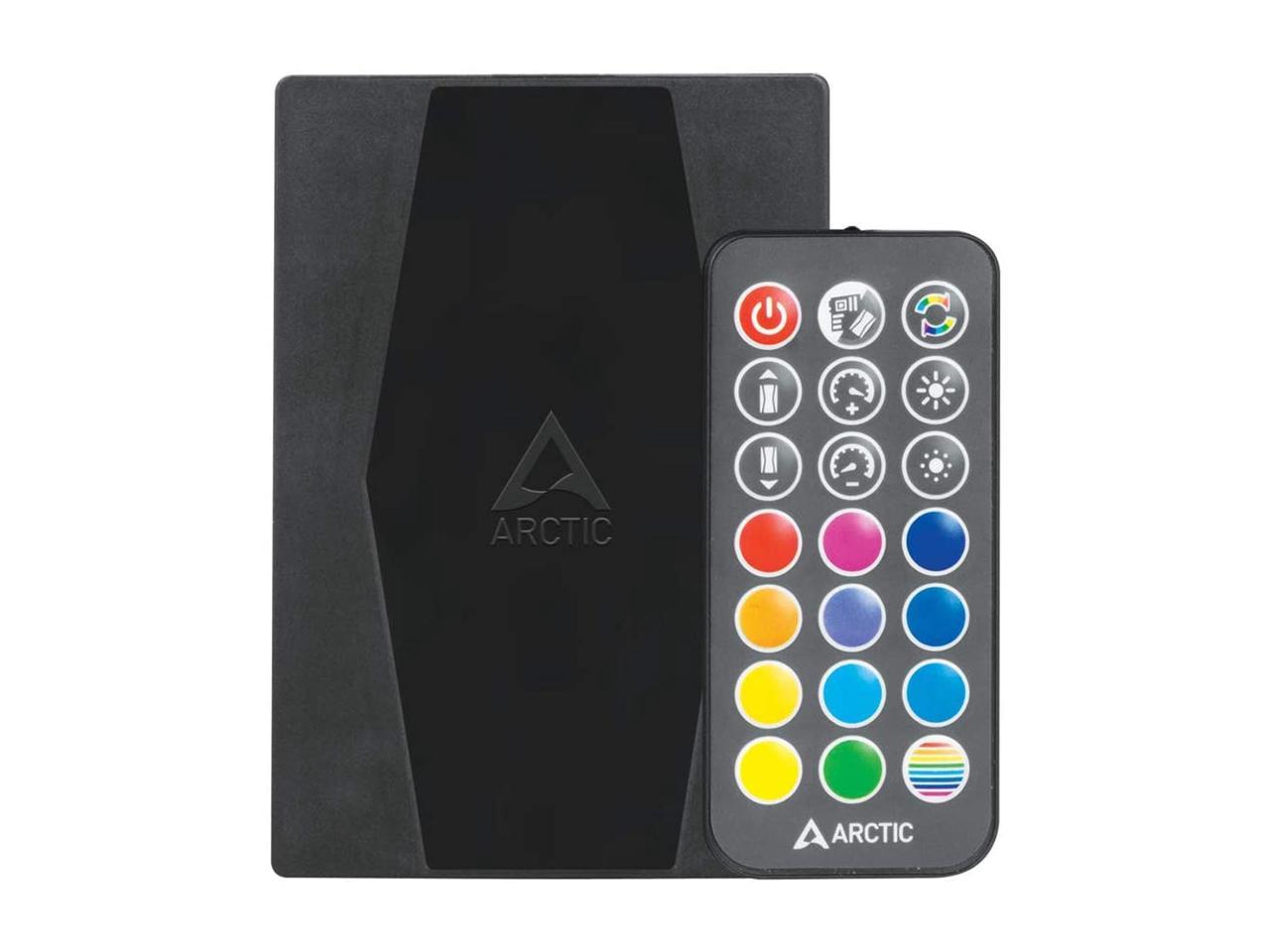 Arctic ACFRE00080A Freezer 50 (incl. A-RGB Controller) - Multi Compatible Dual Tower CPU Cooler with A-RGB CPU Cooler for AMD