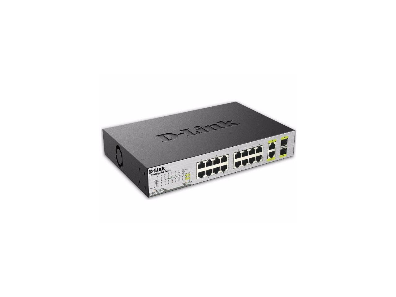 16 PORT 10/100 UNMANAGED DESKTOP/RACKMNT - DES-1018MP