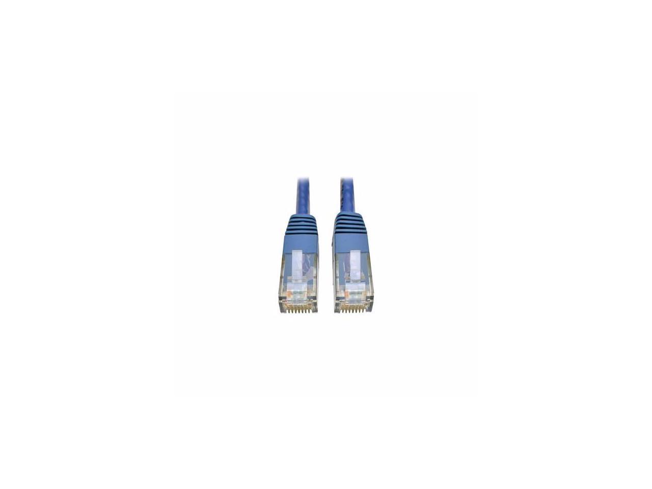 TRIPP LITE CAT6 GIGABIT MOLDED PATCH CABLE RJ45 M/M 550MHZ 24 AWG BLUE 1' - PATCH CABLE - 1 FT - BLUE - N200-001-BL