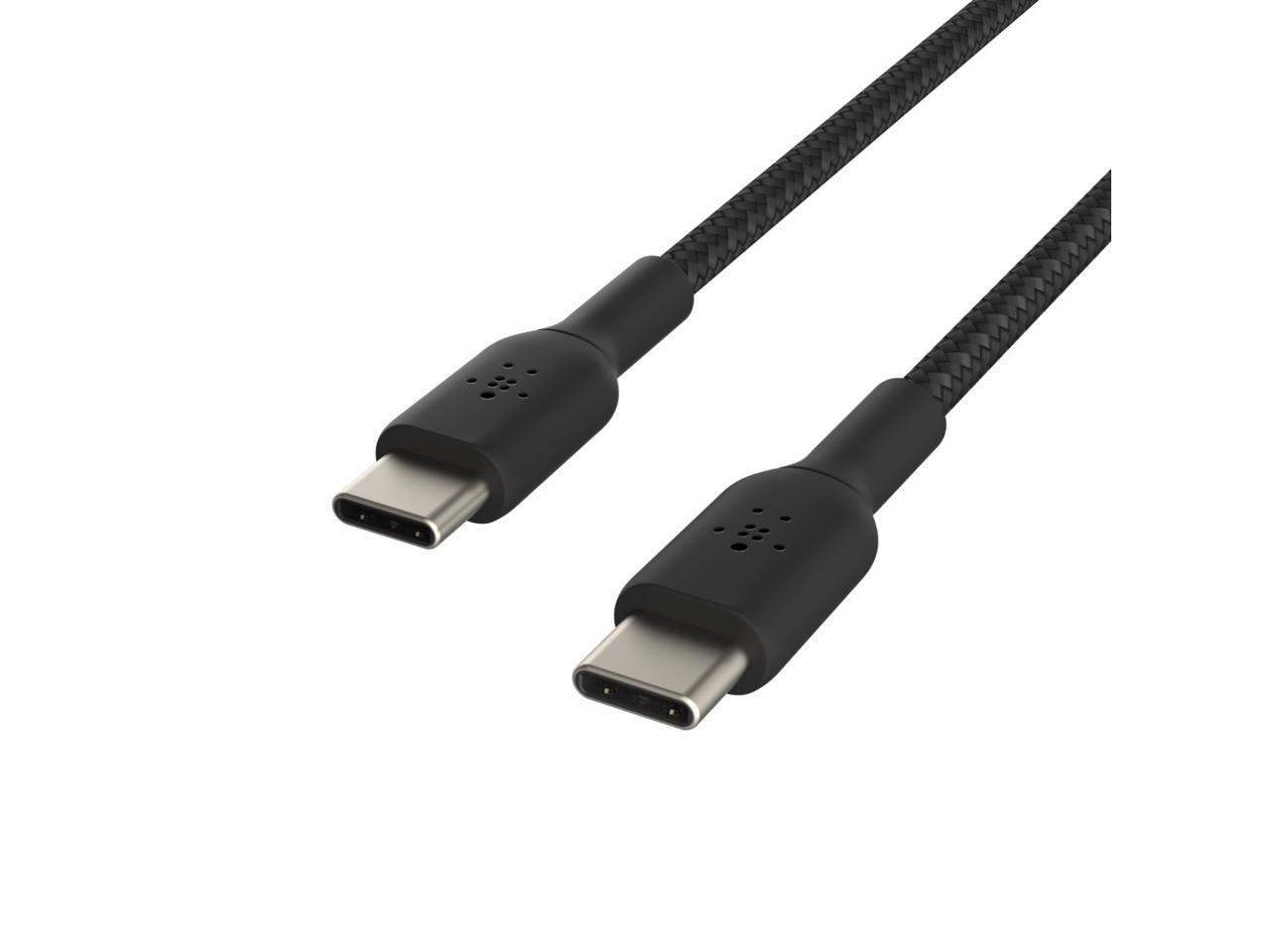 Belkin CAB004bt1MBK 3.3 ft. Black Boost Charge Braided USB-C to USB-C Cable