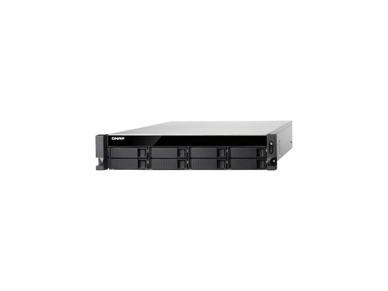 QNAP TS-853BU-RP-4G-US 2U 8-Bay NAS/iSCSI IP-SAN,10GbE-Ready, PCIe Expansion Slot, Redundant PSU