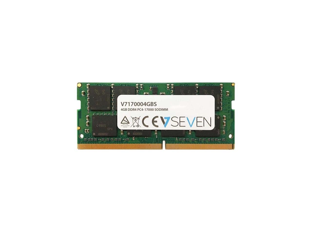 V7 MEMORY V7170004GBS 4GB DDR4 PC4-17000 260PIN CL15