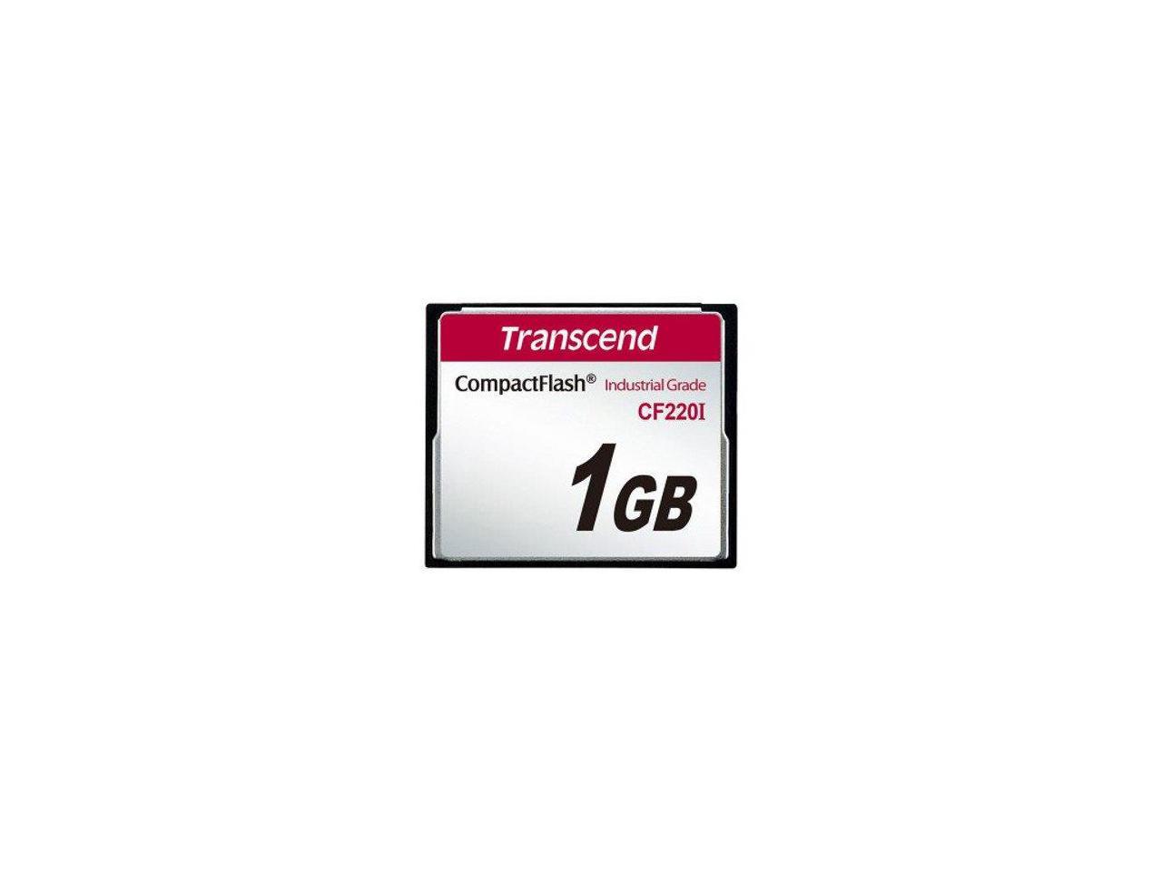 Transcend Industrial CF220I 1 GB CompactFlash - 40 MB/s Read - 42 MB/s Write