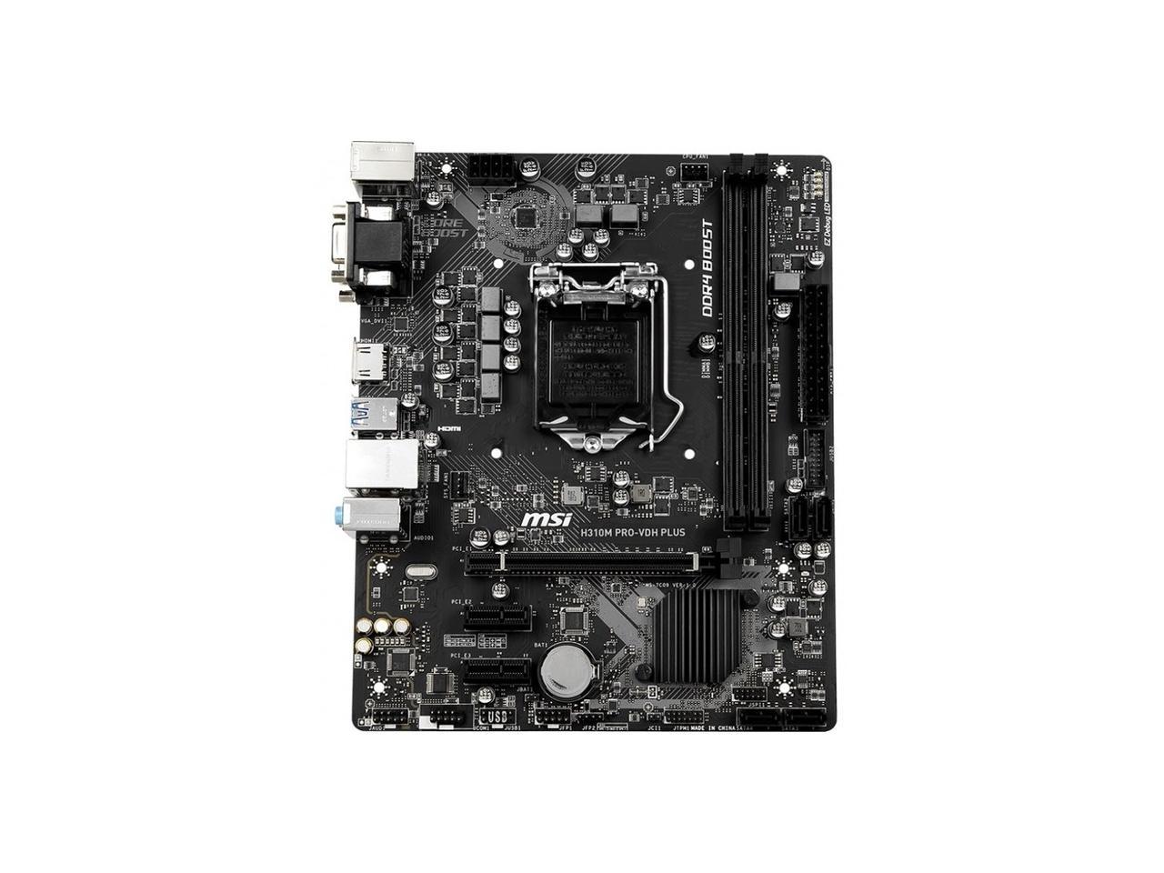MSI H310MPROVDHP MATX Motherboard with DVI, HDMI