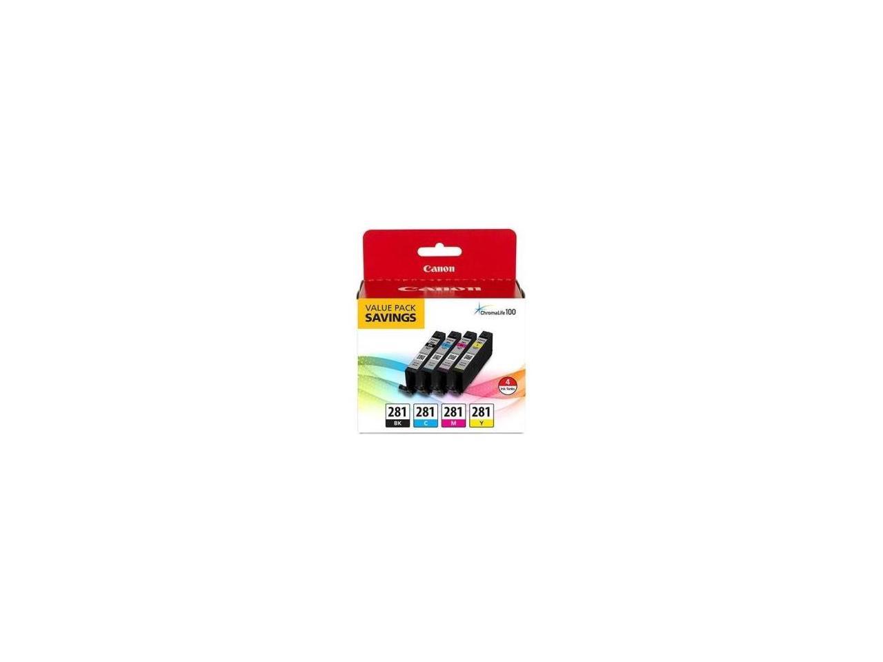Canon Cli-281 Ink Cartridge - Black Cyan Magenta Yellow
