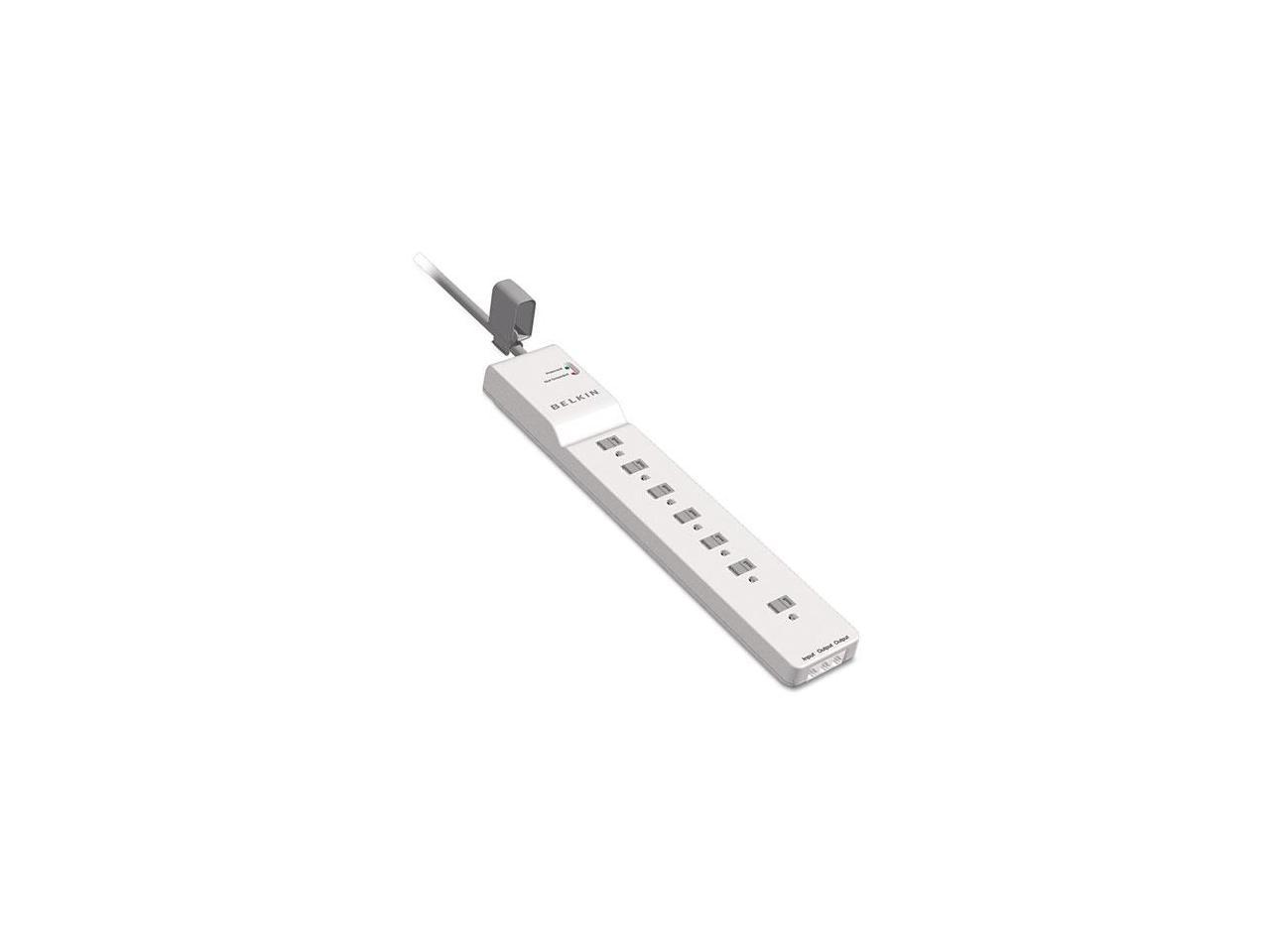Belkin Components Surge Protector, 2320 Joules, 7 Outlets, 6 Cord, White