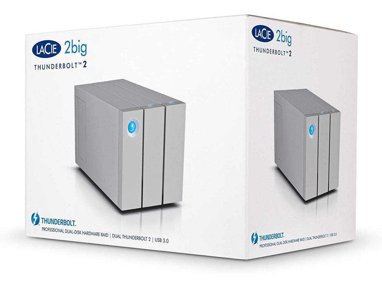 LaCie 2big 8TB (2 x 4TB) 2-Bay Thunderbolt 2 RAID Array (STEY8000401)