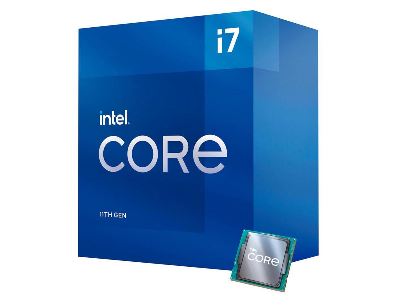 Intel Core i7-11700 - Core i7 11th Gen Rocket Lake 8-Core 2.5 GHz LGA 1200 65W Intel UHD Graphics 750 Desktop Processor - BX8070811700