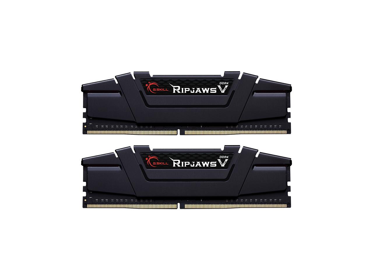 16GB G.Skill DDR4 PC4-32000 4000MHz Ripjaws V Black CL18 Dual Channel kit (2x8GB) 1.35V