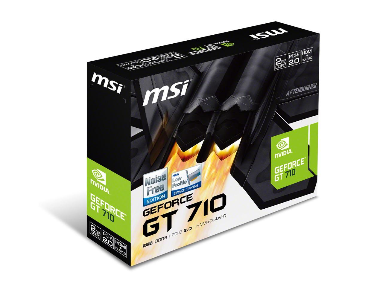 MSI GT 710 2GD3H LP Graphics Card (V809-2000R)