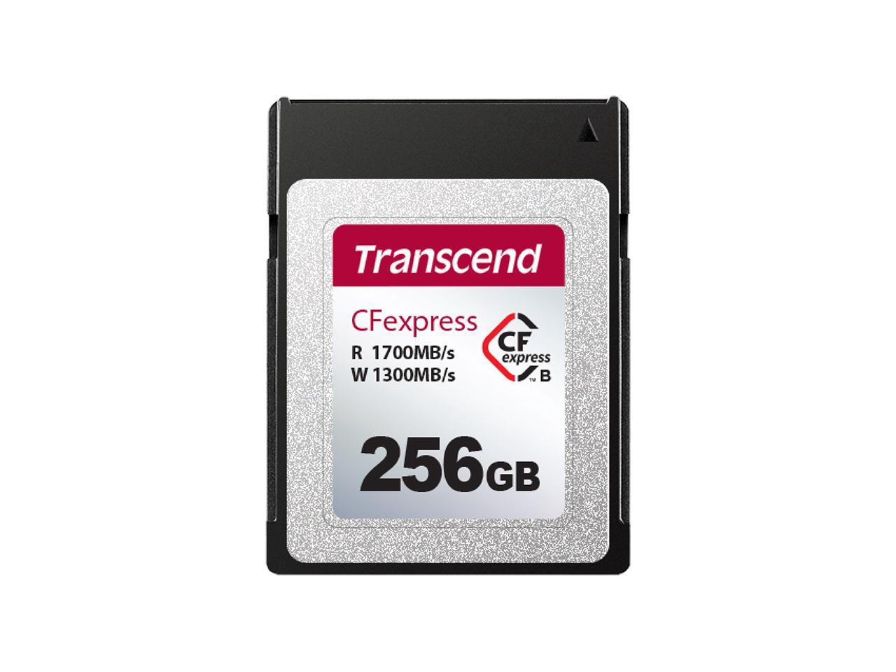 256GB Transcend CFexpress 820 Type B Memory Card 1700MB/s Read 1300MB/sec Write