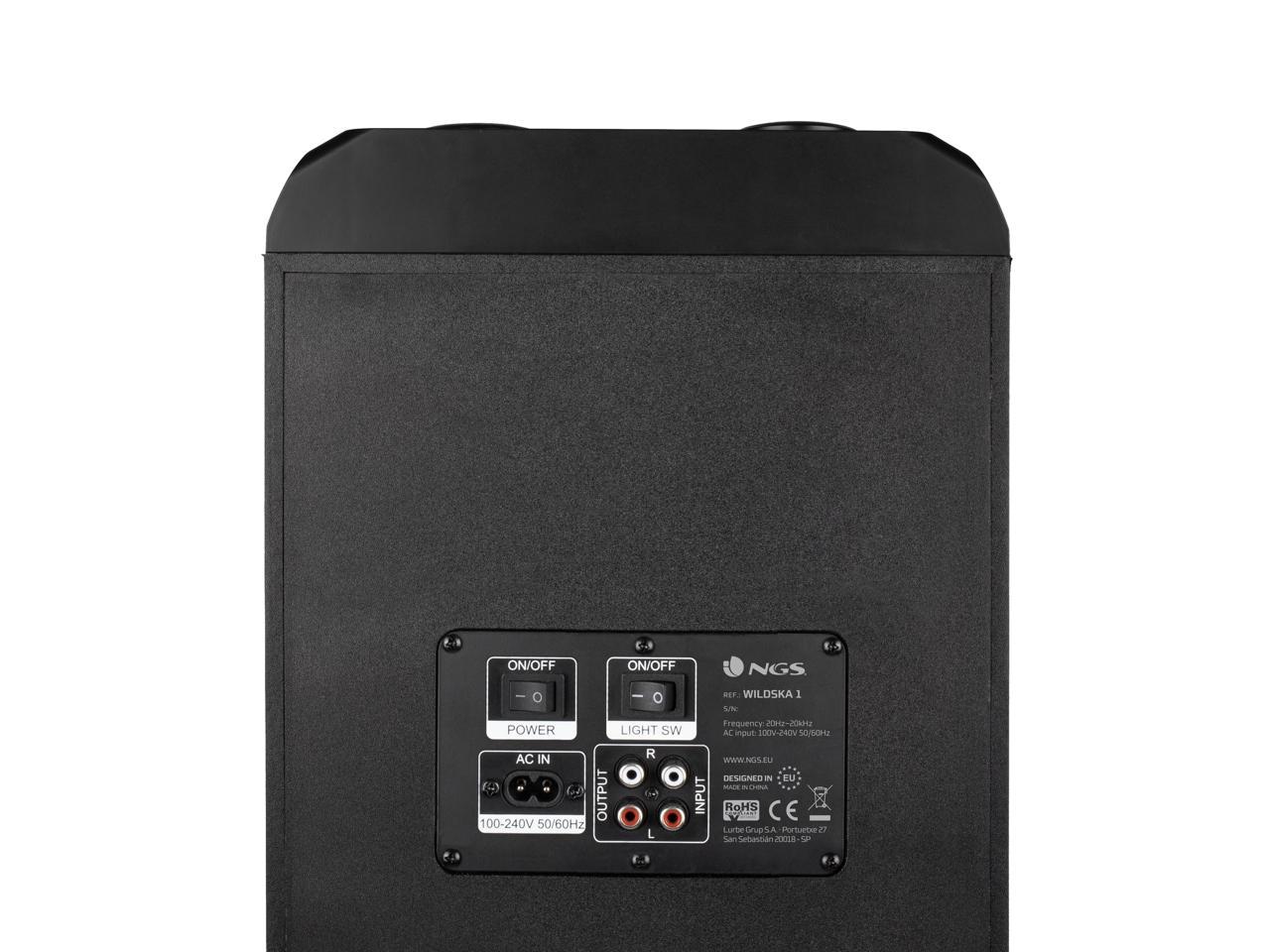 NGS 300W Wireless BT Double 8" Woofer Speaker with Built-in Battery - WildSka1