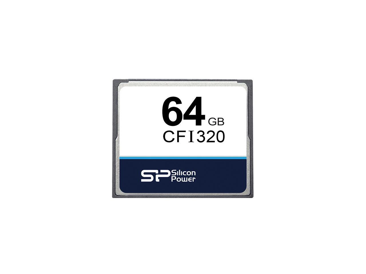 64GB Silicon Power CFI320 Industrial CompactFlash Memory Card 0-70u2103 MLC