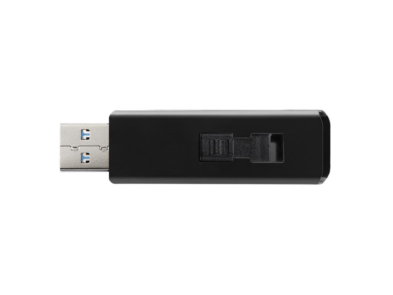 256GB AData UV360 USB3.2 Flash Drive Black w/ Sliding USB Connector