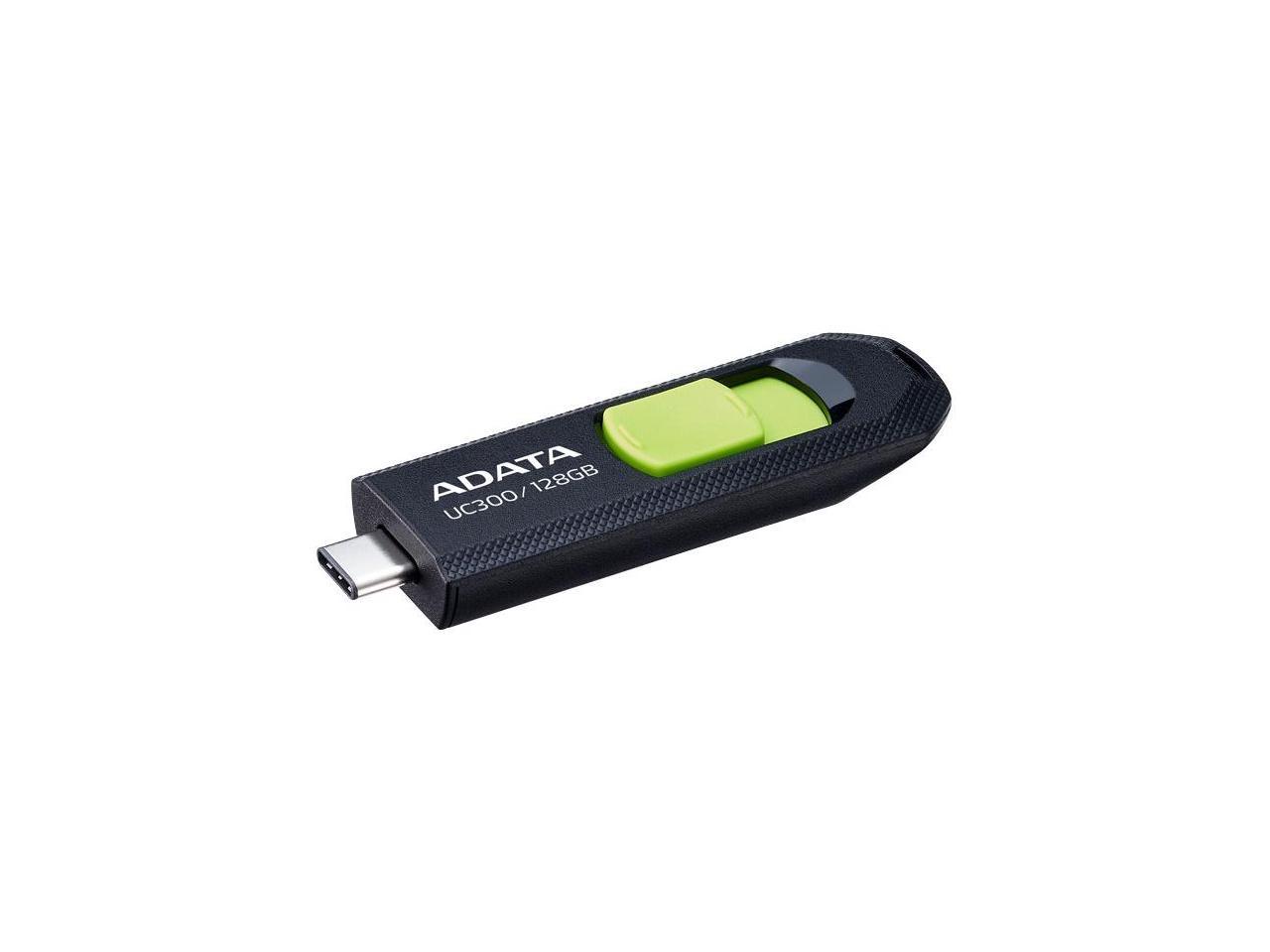 128GB AData USB3.2 UC300 Type-C USB Flash Drive Black/Green