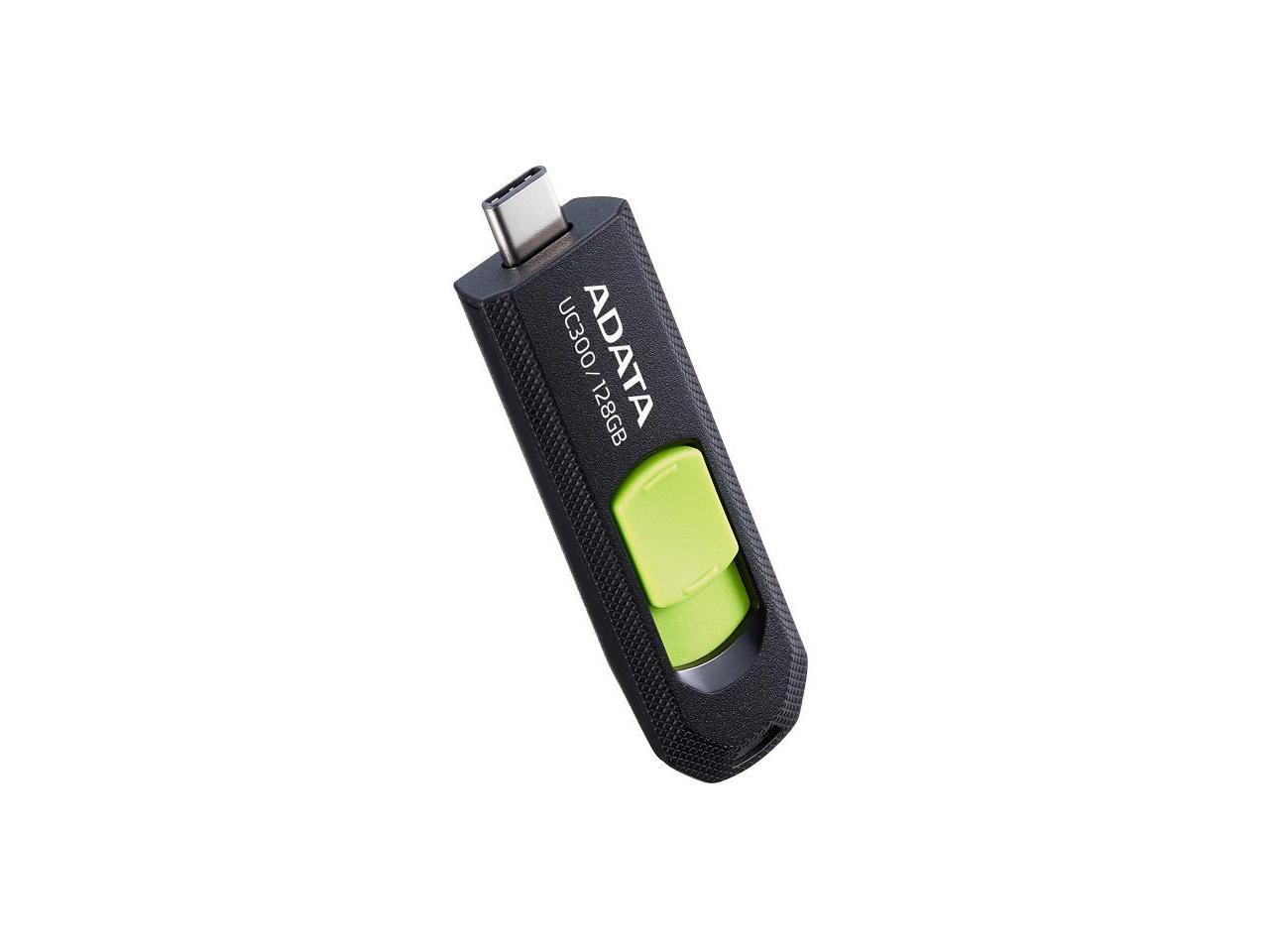 128GB AData USB3.2 UC300 Type-C USB Flash Drive Black/Green