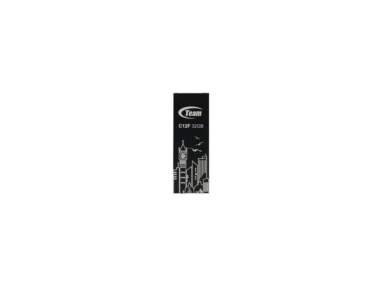 32GB Team C12F Bookmark USB2.0 Flash Drive (Big Ben) Black