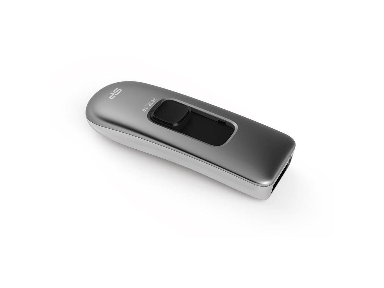 Silicon Power Marvel M70 64GB 230/80 MB/s (read/write) Retractable USB 3.0 Flash Drive Silver