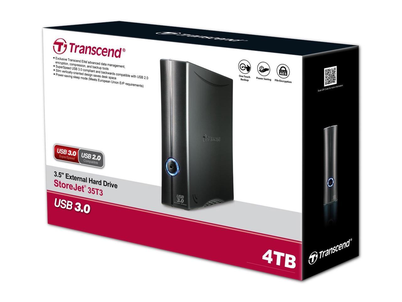 Transcend StoreJet 35T3 4 TB 3.5" External Hard Drive