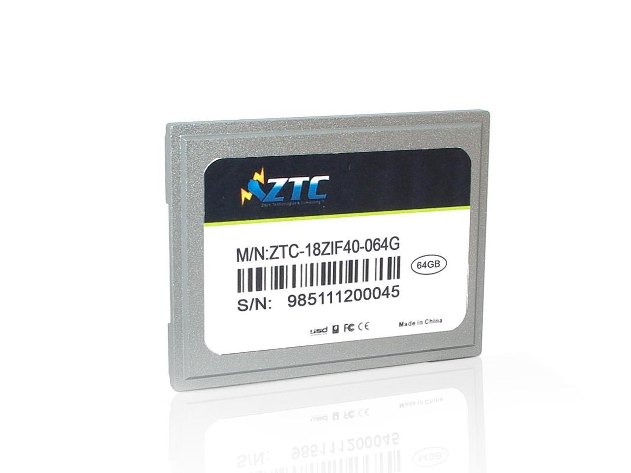 ZTC Cyclone 64GB 40-pin ZIF 1.8-inch PATA SSD Enhanced Solid State Drive - ZTC-18ZIF40-064G