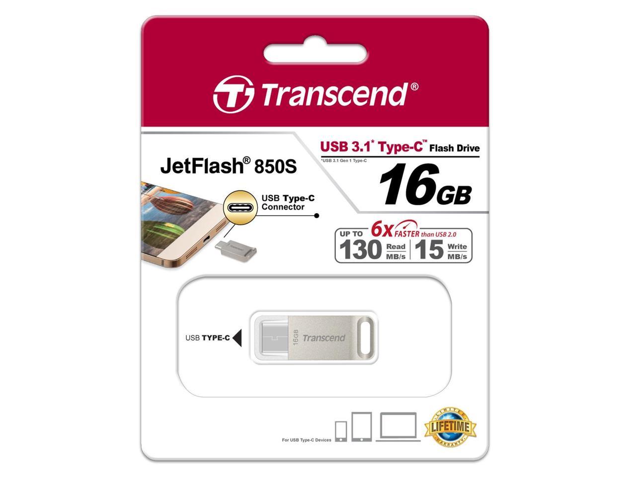 16GB JetFlash 850 Silver Plating