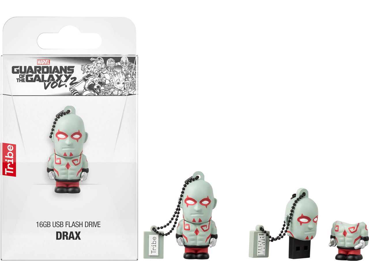 Tribe 16GB Guardians of the Galaxy Drax USB Flash Drive Memory Model FD035504