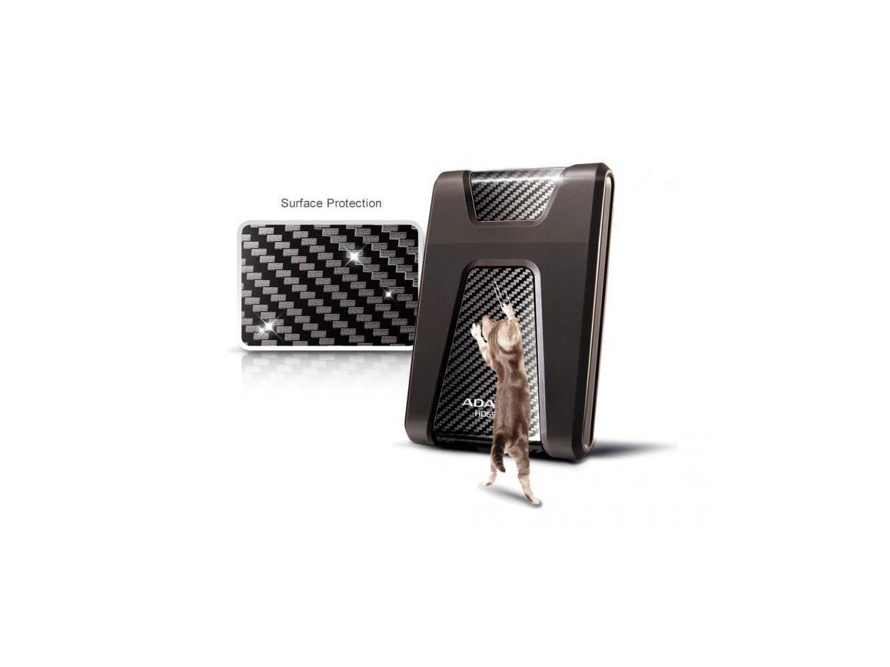 ADATA Durable Series HD650: 2TB Black External USB 3.1 Portable Hard Drive Gaming Console Compatible