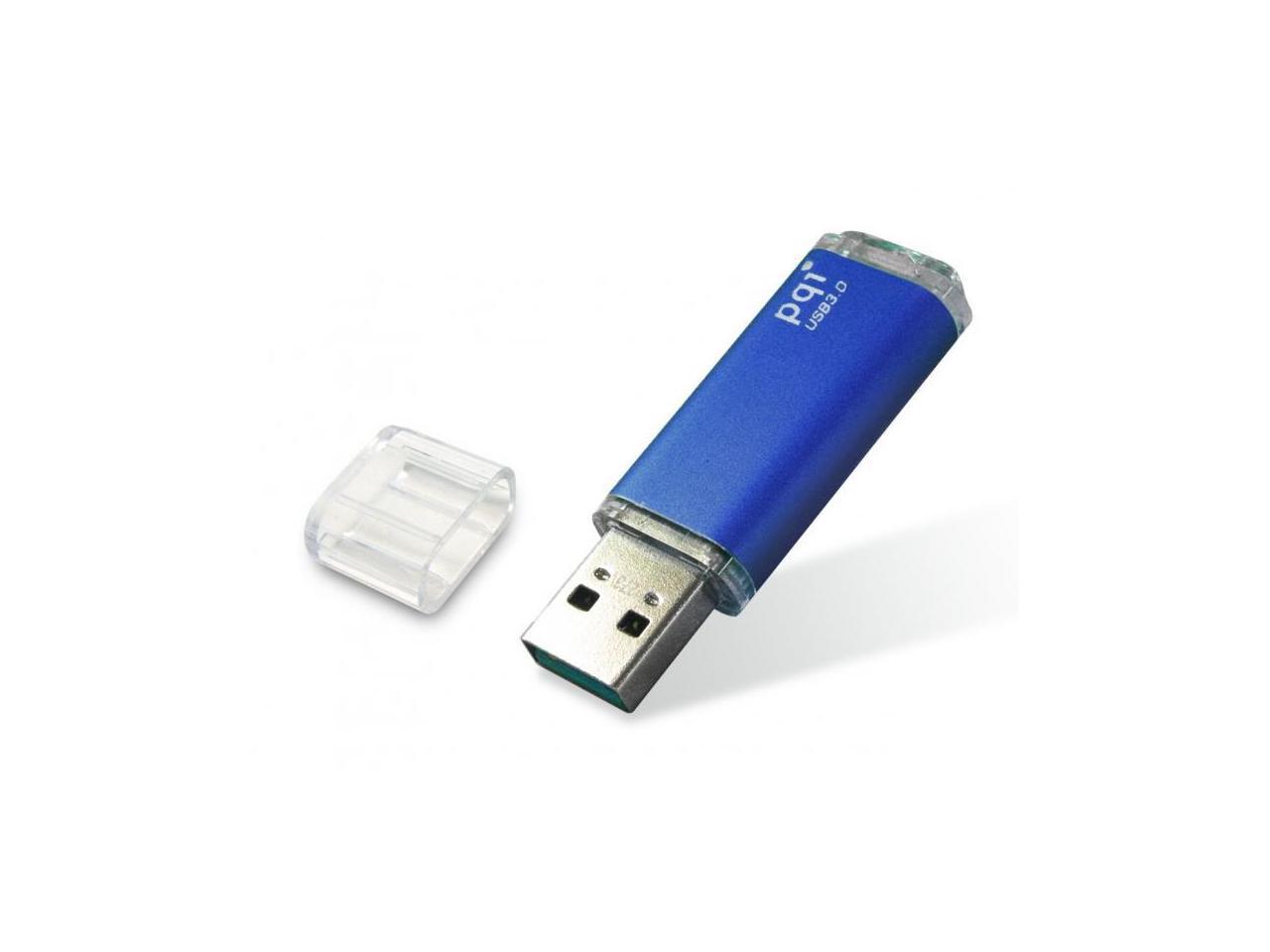 128GB PQI U273V Traveling Disk USB Flash Drive - Deep Blue - USB3.0
