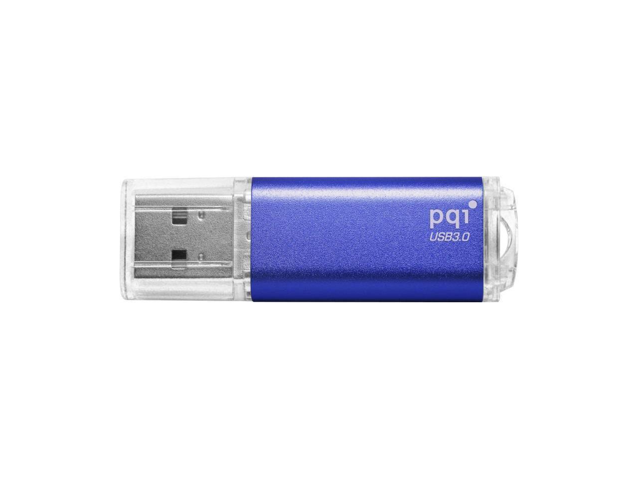 128GB PQI U273V Traveling Disk USB Flash Drive - Deep Blue - USB3.0