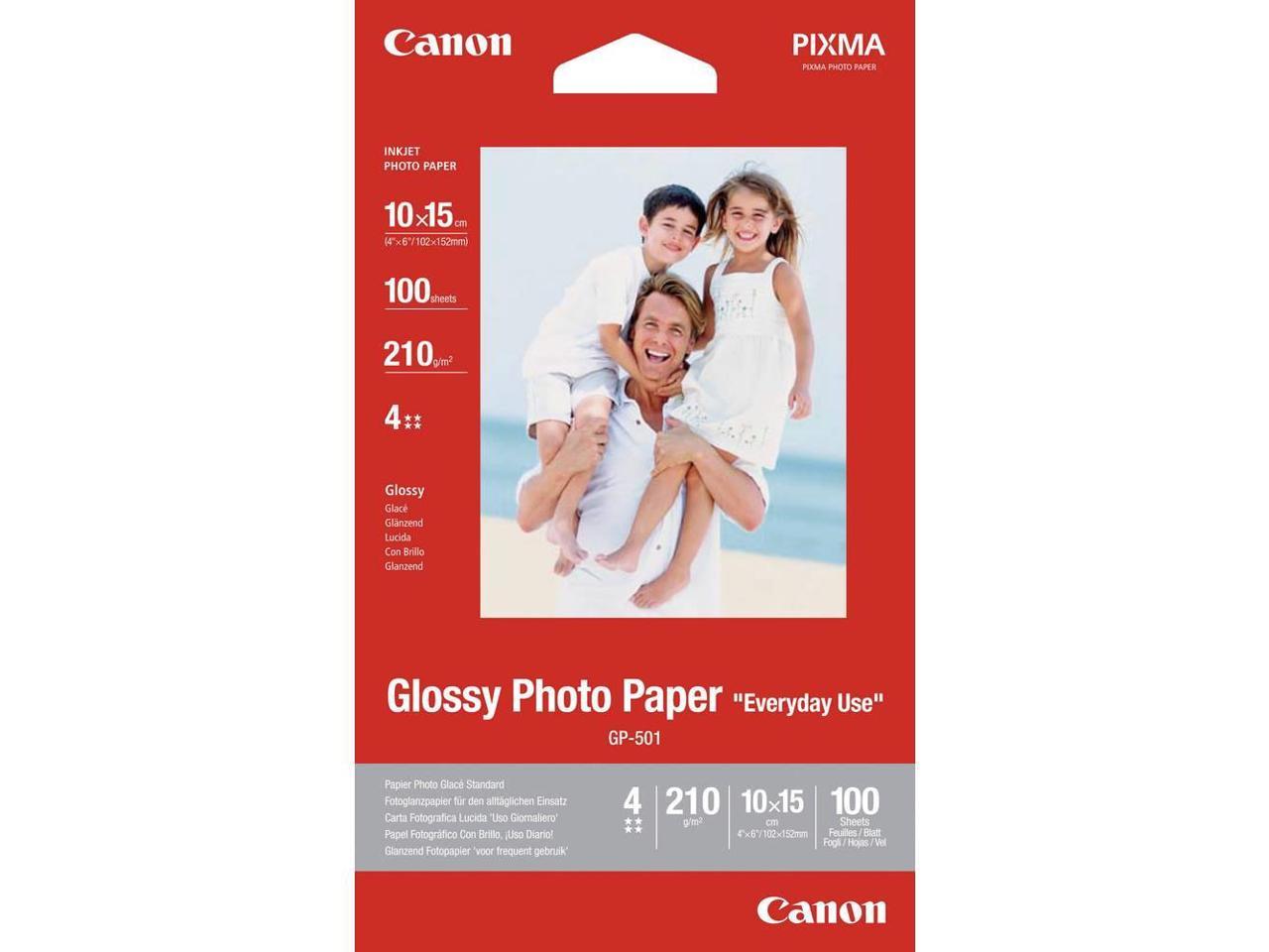 Canon Glossy 4x6 Photo Paper - 100 Sheets
