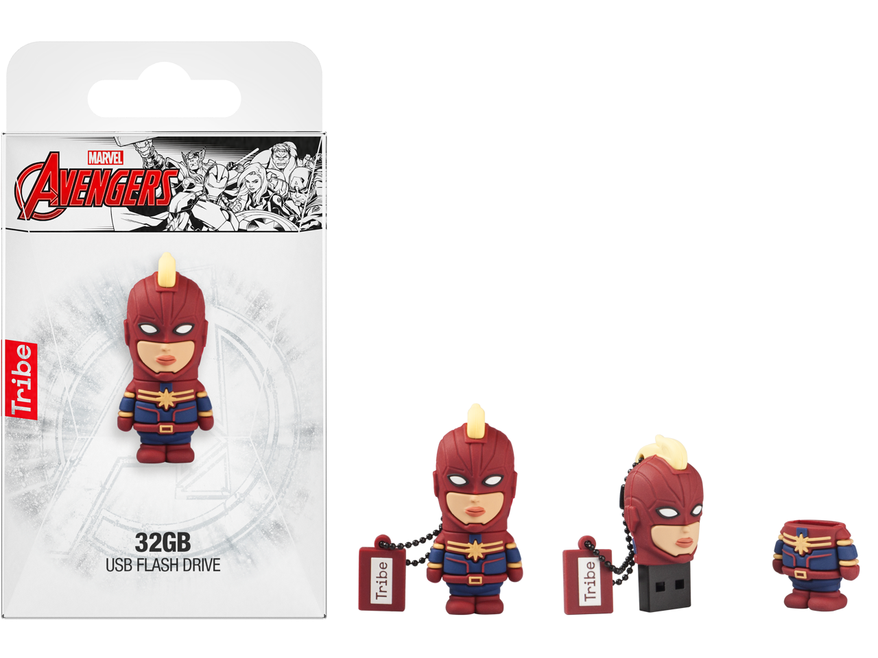 32GB Captain Marvel USB Flash Drive