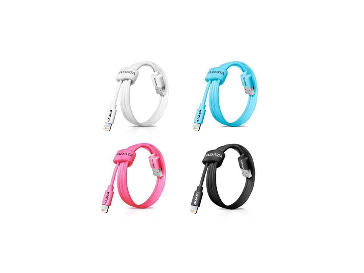 A-Data AMFIPL-100CM-CBL Adata Apple Lightning Cable Blue Plasitc Color Box 100Cm
