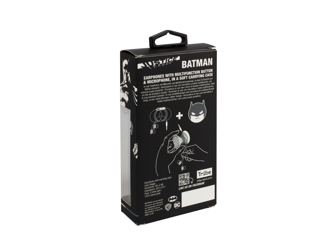 DC Comics Batman Earphones with Travel Case