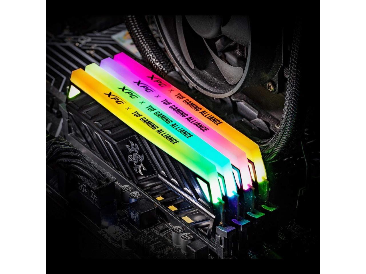16GB AData Spectrix D41 RGB DDR4 3200MHz PC4-25600 CL16 TUF Gaming Dual Channel Kit (2x 8GB) - Black