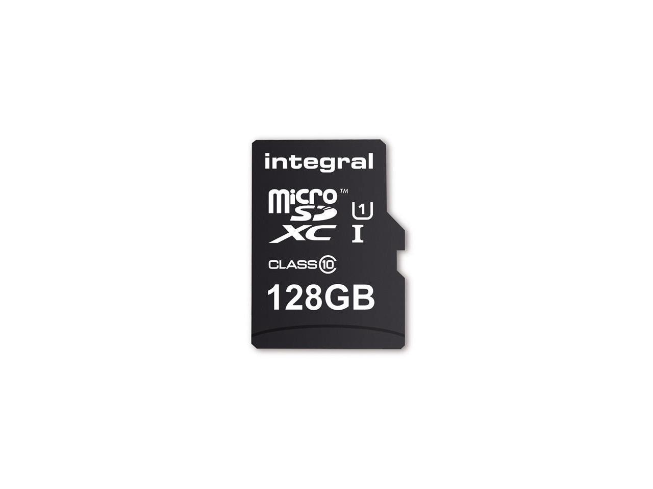 128GB Integral Ultima Pro microSDXC CL10 (90MB/s) High-Speed Memory Card w/Adapter