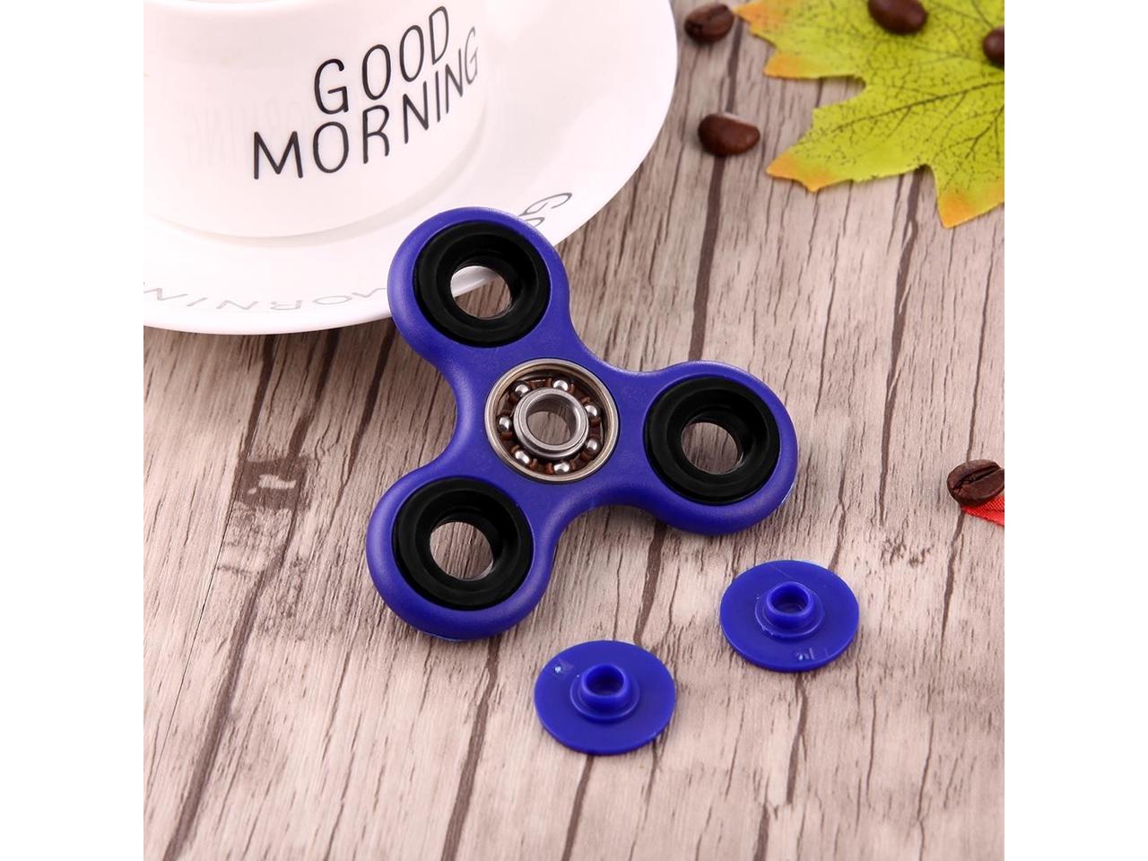 EyezOff Blue Fidget Spinner ABS Material 1.5-min Rotation Time, Steel Beads Bearing