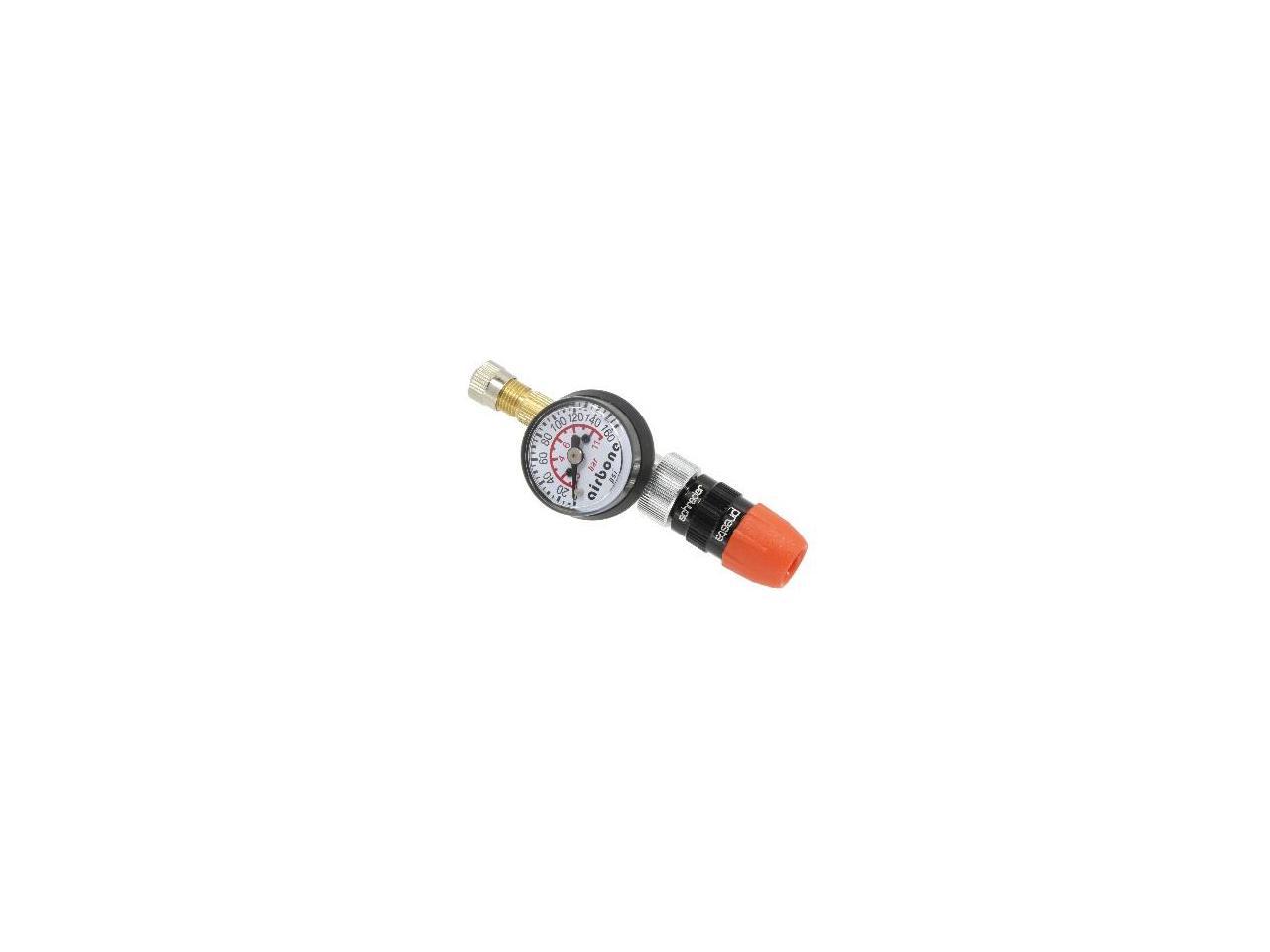 EyezOff EZ618A Tire Pressure Gauge 160 PSI, Reversible Valve (Presta/Schrader) Flow-Thru Inflatable Model