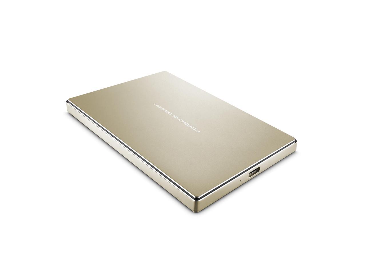 LaCie 2TB Porsche Design Mobile Drive USB 3.1 Model STFD2000403 Gold