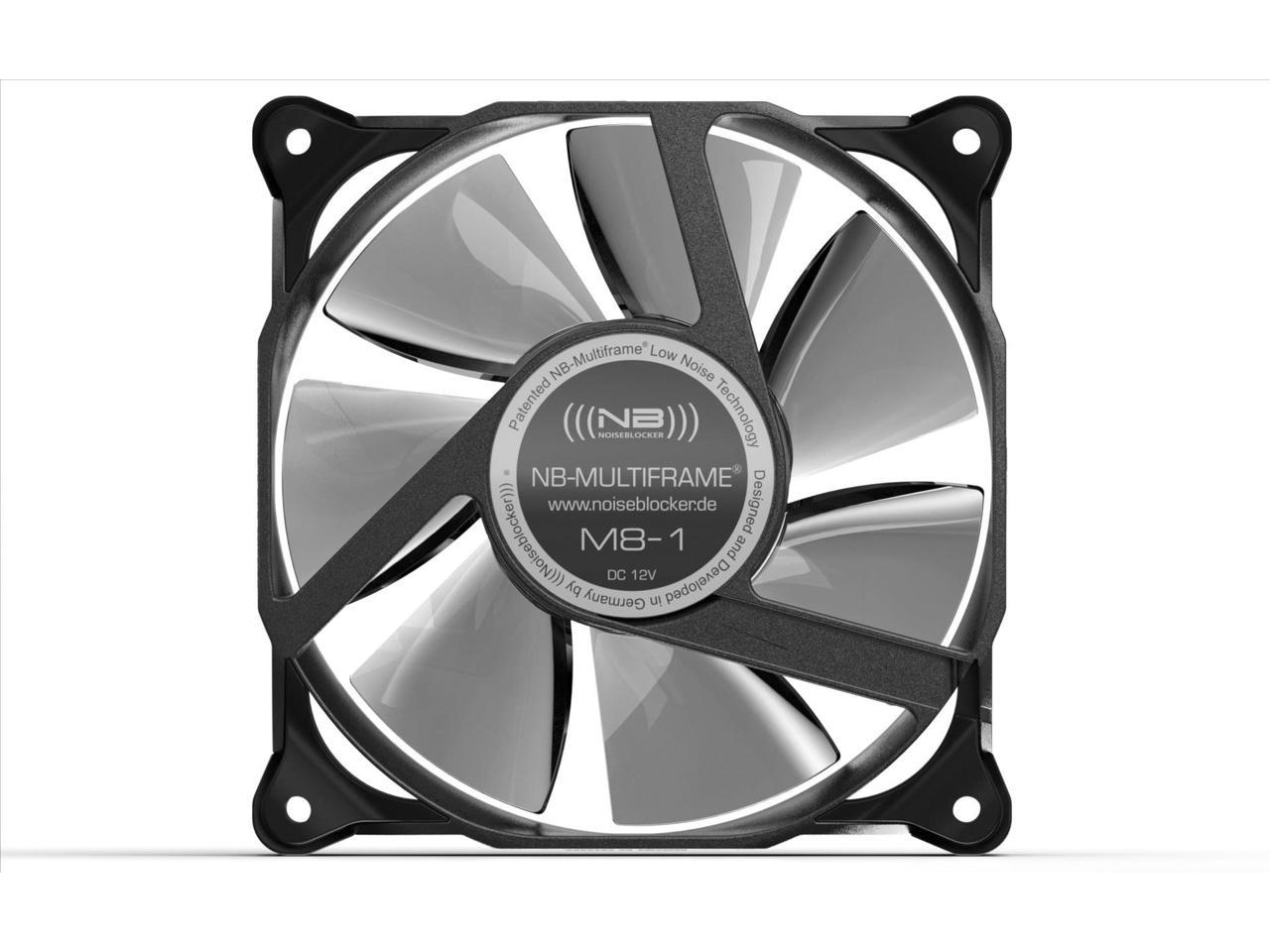Noiseblocker NB-Multiframe M8-3 80x80x25mm Low Noise Fan, 2200rpm, 19.2 dBA