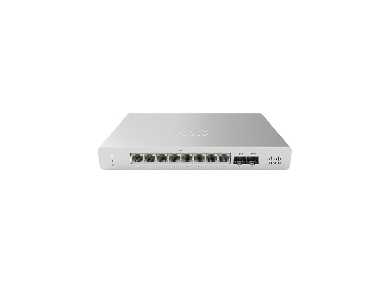 Meraki MS120-8LP 1G L2 Cloud Managed 8x GigE 64W PoE Switch License Required