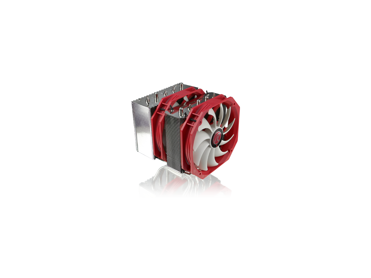 RAIJINTEK TISIS, Dual-Tower CPU Cooler, 5pcs 8mm Heat-Pipe, 2*14025mm PWM Fans, Option to Install 3 fans, Fully Nickel Plating, Copper Base, Multiple Mouting Kit for Intel & AMD, User friendly design
