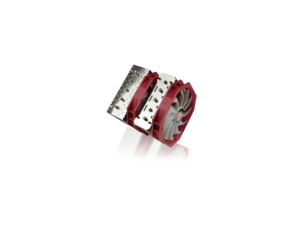 RAIJINTEK TISIS, Dual-Tower CPU Cooler, 5pcs 8mm Heat-Pipe, 2*14025mm PWM Fans, Option to Install 3 fans, Fully Nickel Plating, Copper Base, Multiple Mouting Kit for Intel & AMD, User friendly design