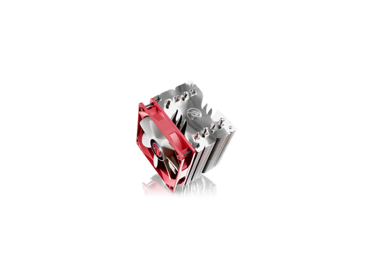 RAIJINTEK THEMIS EVO, 4pcs 8mm Heat-Pipe, 12025 PWM Fan, Fully Nickel Plating, Option to Install Dual Fans, Multiple Mounting Kits for Intel & AMD - Silver